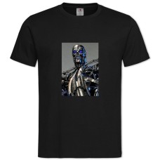 TThe Terminator Robot Print -shirt with Print The Terminator Robot Print - 2XL black