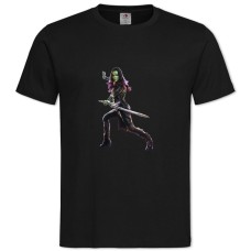 Футболка з принтом Марвел Гамора - 2XL чорна