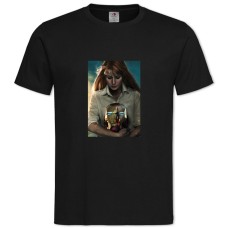 Футболка з принтом Марвел Пеппер Поттс - 2XL чорна