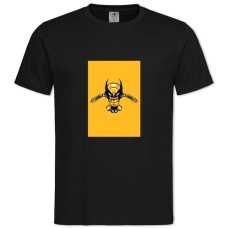 TX-Men Wolverine Yellow Art -shirt with Print X-Men Wolverine Yellow Art - 2XL black