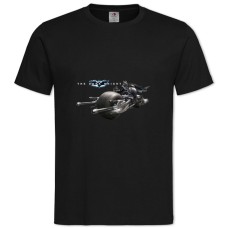 Футболка з принтом Темний Лицар Машина - 2XL чорна