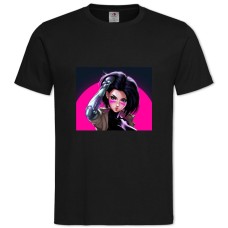 TAlita Battle Angel Art -shirt with Print Alita Battle Angel Art - 2XL black