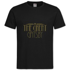 TThe Great Gatsby Gold Logo -shirt with Print The Great Gatsby Gold Logo - 2XL black