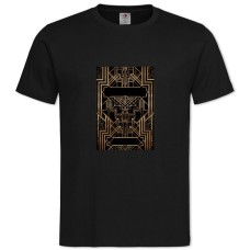 TThe Great Gatsby Black And Gold -shirt with Print The Great Gatsby Black And Gold - 2XL black