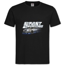 TThe Fast And The Furious Grey Car -shirt with Print The Fast And The Furious Grey Car - 2XL black