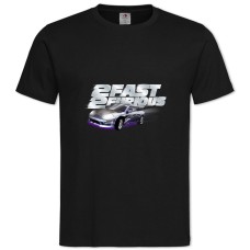 TThe Fast And The Furious Logo Car -shirt with Print The Fast And The Furious Logo Car - 2XL black