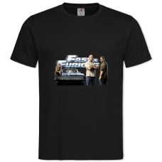 TThe Fast And The Furious Main Heroes -shirt with Print The Fast And The Furious Main Heroes - 2XL black