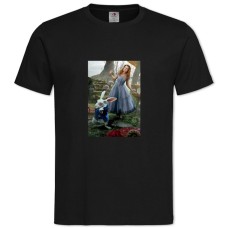 TAlice In Wonderland Characters -shirt with Print Alice In Wonderland Characters - 2XL black