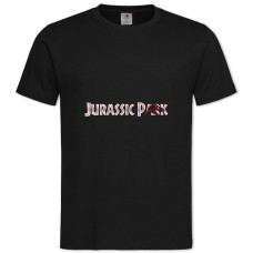 Футболка з принтом Парк Юрського Періоду Тематика - 2XL чорна
