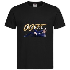 Футболка с принтом Джеймс Бонд Скайфолл Герой - 2XL черная