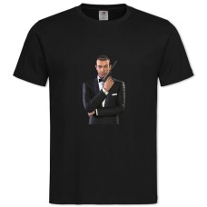 Футболка с принтом Джеймс Бонд Принт - 2XL черная