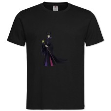 Футболка з принтом Малефісент Принт - 2XL чорна