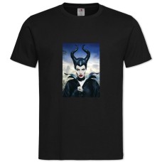 Футболка з принтом Малефісент Жінка - 2XL чорна