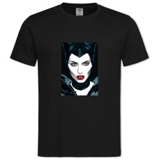 Футболка з принтом Малефісент Арт Версія - 2XL чорна