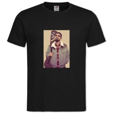 Футболка с принтом Игра Престолов ГТА Издание Дрого - 2XL черная