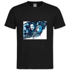 Футболка с принтом Игра Престолов Герои - 2XL черная