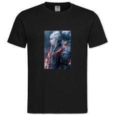 Футболка с принтом Игра Престолов Дайнерис Таргариен Герой - 2XL черная