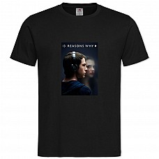 T13 Reasons Why Clay Jensen Hero -shirt with Print 13 Reasons Why Clay Jensen Hero - 2XL black