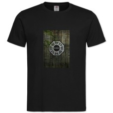 Футболка с принтом Остров Лост Принт - 2XL черная