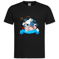 TAlice In Wonderland Rabbit -shirt with Print Alice In Wonderland Rabbit - 2XL black