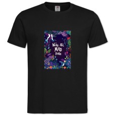 TAlice In Wonderland We Are All Mad Here -shirt with Print Alice In Wonderland We Are All Mad Here - 2XL black
