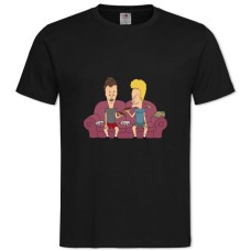 Футболка з принтом Бівіс І Баттхед Тематика - 2XL чорна