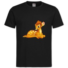 TBambi Cute Deer -shirt with Print Bambi Cute Deer - 2XL black