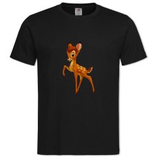 TBambi Deer -shirt with Print Bambi Deer - 2XL black