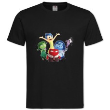 Футболка с принтом Головоломка Герои - 2XL черная