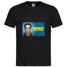 Футболка с принтом Бруклин 9-9 Главная Тема - 2XL черная