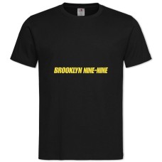 Футболка с принтом Бруклин 9-9 Логотип - 2XL черная