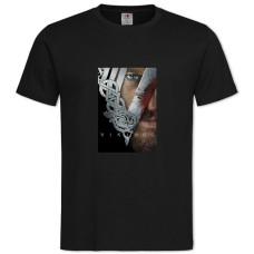 TVikings Theme -shirt with Print Vikings Theme - 2XL black