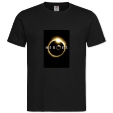 Футболка с принтом Герои Логотип - 2XL черная