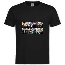 Футболка с принтом Герои Главные Персонажи - 2XL черная