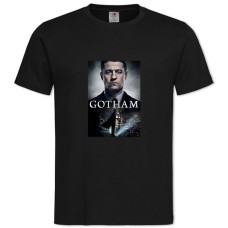 Футболка с принтом Готэм Тематика Принт - 2XL черная