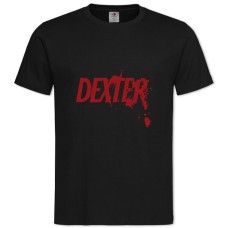 Футболка с принтом Декстер Логотип - 2XL черная