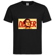 Футболка с принтом Декстер Арт - 2XL черная