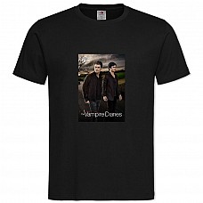 TThe Vampire Diaries Salvatore Brothers -shirt with Print The Vampire Diaries Salvatore Brothers - 2XL black
