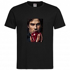TThe Vampire Diaries Damon Salvatore -shirt with Print The Vampire Diaries Damon Salvatore - 2XL black