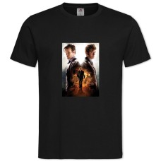 Футболка с принтом Доктор Кто Главные Герои - 2XL черная