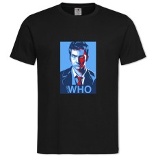 Футболка с принтом Доктор Кто Арт - 2XL черная