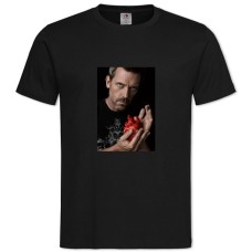 Футболка с принтом Доктор Хаус Героический Принт - 2XL черная