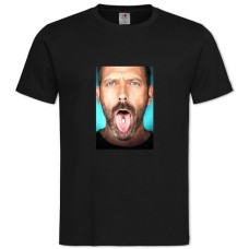 Футболка с принтом Доктор Хаус Принт - 2XL черная