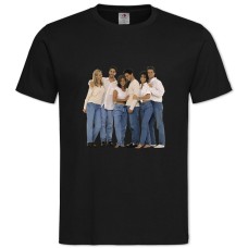 Футболка с принтом Друзья Милые Герои Принт - 2XL черная