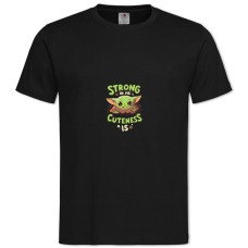 TThe Mandalorian Strong Cuteness Print -shirt with Print The Mandalorian Strong Cuteness Print - 2XL black