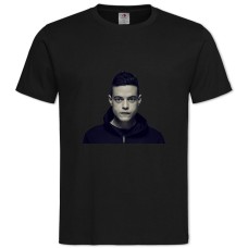 Футболка с принтом Мистер Робот Главный Герой - 2XL черная