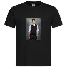 TCriminal Minds Hero Spencer Reid Print -shirt with Print Criminal Minds Hero Spencer Reid Print - 2XL black