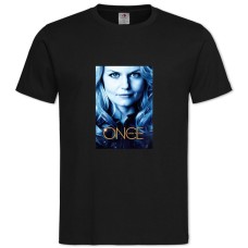 Футболка с принтом Однажды В Сказке Тематика - 2XL черная