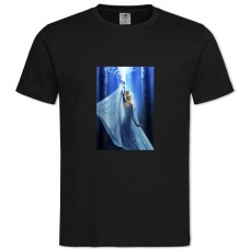 Футболка с принтом Однажды В Сказке Принцесса - 2XL черная