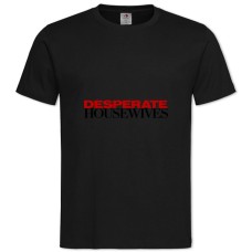 Футболка с принтом Отчаянные Домохозяйки Логотип - 2XL черная